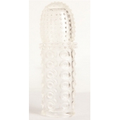 Прозрачная закрытая гелевая насадка - 13,5 см. - Toyfa Basic - в Нижнем Тагиле купить с доставкой