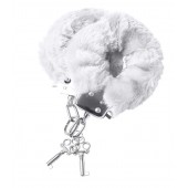 Наручники с белой меховой опушкой - ToyFa - купить с доставкой в Нижнем Тагиле