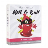 Стимулирующий презерватив-насадка Roll   Ball Raspberry - Sitabella - купить с доставкой в Нижнем Тагиле