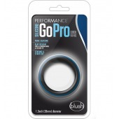 Черно-синее эрекционное кольцо Silicone Go Pro Cock Ring - Blush Novelties - в Нижнем Тагиле купить с доставкой