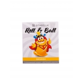 Стимулирующий презерватив-насадка Roll   Ball Banana - Sitabella - купить с доставкой в Нижнем Тагиле