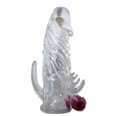Закрытая прозрачная вибронасадка на пенис Crystal Sleeve Vibe - Erowoman-Eroman - в Нижнем Тагиле купить с доставкой