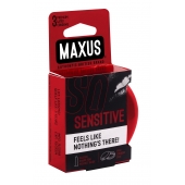 Ультратонкие презервативы в железном кейсе MAXUS Sensitive - 3 шт. - Maxus - купить с доставкой в Нижнем Тагиле