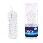 Закрытая рельефная насадка Crystal sleeve с усиками - 12 см. - Erowoman-Eroman - в Нижнем Тагиле купить с доставкой