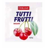 Пробник гель-смазки Tutti-frutti с вишнёвым вкусом - 4 гр. - Биоритм - купить с доставкой в Нижнем Тагиле
