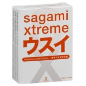 Ультратонкие презервативы Sagami Xtreme SUPERTHIN - 3 шт. - Sagami - купить с доставкой в Нижнем Тагиле