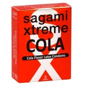 Ароматизированные презервативы Sagami Xtreme COLA - 3 шт. - Sagami - купить с доставкой в Нижнем Тагиле