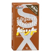 Презервативы Sagami Xtreme FEEL UP с точечной текстурой и линиями прилегания - 10 шт. - Sagami - купить с доставкой в Нижнем Тагиле