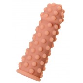 Телесная реалистичная насадка KOKOS Extreme Sleeve 02 с дополнительной стимуляцией - 12,7 см. - KOKOS - в Нижнем Тагиле купить с доставкой