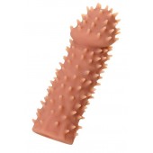 Телесная реалистичная насадка KOKOS Extreme Sleeve 07 с дополнительной стимуляцией - 12,7 см. - KOKOS - в Нижнем Тагиле купить с доставкой