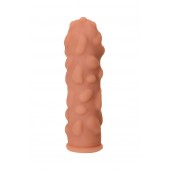 Телесная реалистичная насадка KOKOS Extreme Sleeve 11 с дополнительной стимуляцией - 12,7 см. - KOKOS - в Нижнем Тагиле купить с доставкой