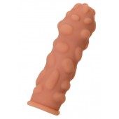 Телесная реалистичная насадка KOKOS Extreme Sleeve 11 с дополнительной стимуляцией - 12,7 см. - KOKOS - в Нижнем Тагиле купить с доставкой
