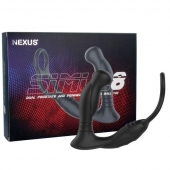 Черная анальная пробка NEXUS SIMUL8 с фиксацией на теле кольцами - Nexus Range - в Нижнем Тагиле купить с доставкой