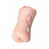 Телесный двусторонний мастурбатор Rich Fruit - вагина и анус - ToyFa - в Нижнем Тагиле купить с доставкой