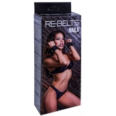 Черные кожаные наручники Naila - Rebelts - купить с доставкой в Нижнем Тагиле