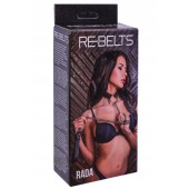 Черный поводок и чокер с кольцом Rada - Rebelts - купить с доставкой в Нижнем Тагиле