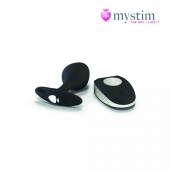 Черная пробка Mystim Rocking Vibe S с возможностью подключения к электростимулятору - 9,7 см. - MyStim - купить с доставкой в Нижнем Тагиле