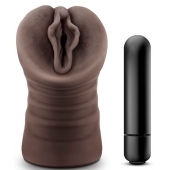Коричневый мастурбатор-вагина Alexis - Blush Novelties - в Нижнем Тагиле купить с доставкой