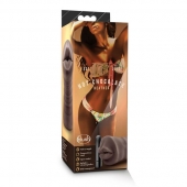 Коричневый мастурбатор-ротик Heather - Blush Novelties - в Нижнем Тагиле купить с доставкой