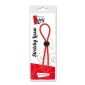 Красное эрекционное лассо с одной бусиной-утяжкой STRETCHY THIN LASSO - Dream Toys - в Нижнем Тагиле купить с доставкой