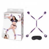 Фиолетовый набор фиксаций на кровати Classic Bedspreader - Lux Fetish - купить с доставкой в Нижнем Тагиле