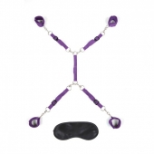 Фиолетовый набор фиксаций на кровати Classic Bedspreader - Lux Fetish - купить с доставкой в Нижнем Тагиле