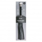 Черная плеть Easytoys Flogger With Metal Grip - 38 см. - Easy toys - купить с доставкой в Нижнем Тагиле