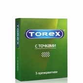 Текстурированные презервативы Torex  С точками  - 3 шт. - Torex - купить с доставкой в Нижнем Тагиле