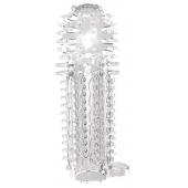 Закрытая прозрачная насадка на пенис с шипиками Nubby Sleeve - 14,5 см. - Chisa - в Нижнем Тагиле купить с доставкой