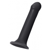 Черный фаллос на присоске Silicone Bendable Dildo XL - 20 см. - Strap-on-me - купить с доставкой в Нижнем Тагиле