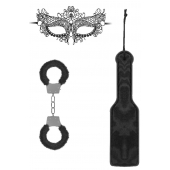 Черный игровой набор Introductory Bondage Kit №4 - Shots Media BV - купить с доставкой в Нижнем Тагиле