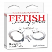Металлические наручники Beginner s Metal Cuffs - Pipedream - купить с доставкой в Нижнем Тагиле