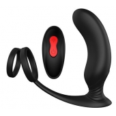 Черный массажер простаты REMOTE P-PLEASER - Dream Toys - в Нижнем Тагиле купить с доставкой