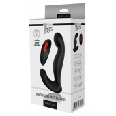 Черный вибромассажер простаты SWIRLING P-PLEASER - Dream Toys - в Нижнем Тагиле купить с доставкой