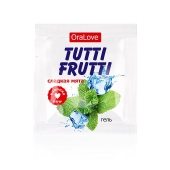 Пробник гель-смазки Tutti-frutti со вкусом мяты - 4 гр. - Биоритм - купить с доставкой в Нижнем Тагиле