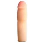 Телесная насадка-удлинитель на пенис PERFORMANCE 1.5INCH COCK XTENDER - 16 см. - Blush Novelties - в Нижнем Тагиле купить с доставкой