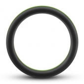 Черно-зеленое эрекционное кольцо Silicone Go Pro Cock Ring - Blush Novelties - в Нижнем Тагиле купить с доставкой