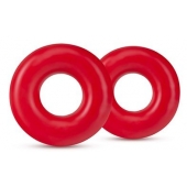 Набор из 2 красных эрекционных колец DONUT RINGS OVERSIZED - Blush Novelties - в Нижнем Тагиле купить с доставкой