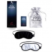 Набор из двух масок на глаза Soft Blindfold Twin Pack - Fifty Shades of Grey - купить с доставкой в Нижнем Тагиле