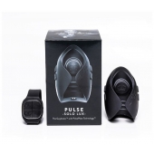 Темно-серый инновационный мужской осциллятор PULSE SOLO LUX с пультом ДУ - Hot Octopuss - в Нижнем Тагиле купить с доставкой