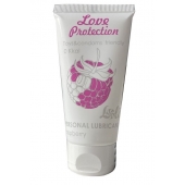 Лубрикант на водной основе с ароматом малины Love Protection Raspberry - 50 мл. - Lola Games - купить с доставкой в Нижнем Тагиле