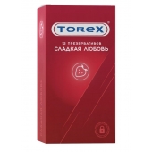 Презервативы Torex  Сладкая любовь  с ароматом клубники - 12 шт. - Torex - купить с доставкой в Нижнем Тагиле