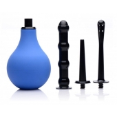 Анальный душ с 3 насадками Premium One-way Valve Anal Douche Set - XR Brands - купить с доставкой в Нижнем Тагиле