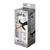 Пояс-трусики с насадкой Glamour - 17 см. - LOVETOY (А-Полимер) - купить с доставкой в Нижнем Тагиле