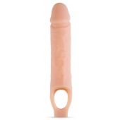 Телесный реалистичный фаллоудлинитель 10 Inch Silicone Cock Sheath Penis Extender - 25,4 см. - Blush Novelties - в Нижнем Тагиле купить с доставкой