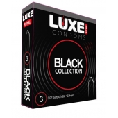 Черные презервативы LUXE Royal Black Collection - 3 шт. - Luxe - купить с доставкой в Нижнем Тагиле