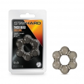 Дымчатое эрекционное кольцо Stay Hard Thick Bead Cock Ring - Blush Novelties - в Нижнем Тагиле купить с доставкой