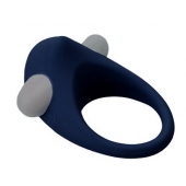 Гладкое синее эрекционное виброкольцо STIMU RING - Dream Toys - в Нижнем Тагиле купить с доставкой
