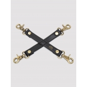 Черный фиксатор для манжет Bound to You Faux Leather Hogtie - Fifty Shades of Grey - купить с доставкой в Нижнем Тагиле
