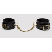 Черные оковы на ноги Bound to You Faux Leather Ankle Cuffs - Fifty Shades of Grey - купить с доставкой в Нижнем Тагиле